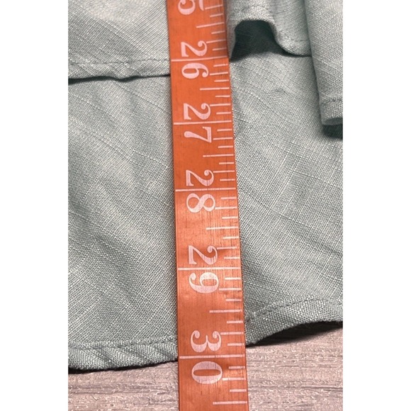 Free People Size XS Tunic Dress Clear Skies Blue Green Cold Shoulder Sleeves - Picture 7 of 9